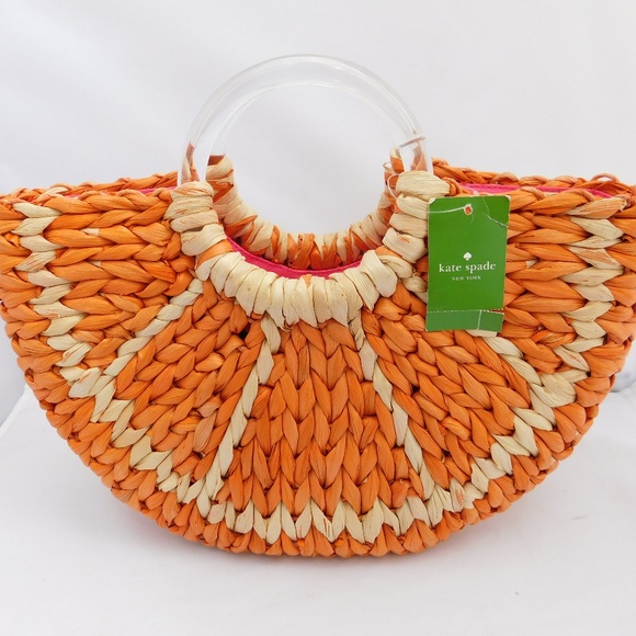 kate spade Handbags - KATE SPADE ORANGE SLICE WITH A TWIST BAG